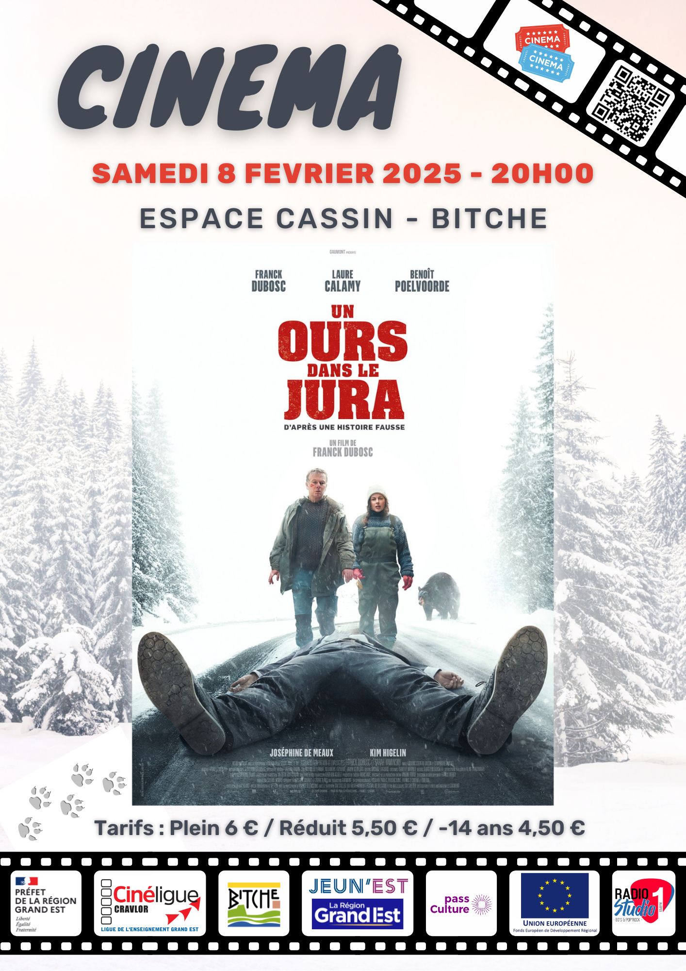 Sorties Exposition Cinéma à l espace Cassin Un ours dans le Jura