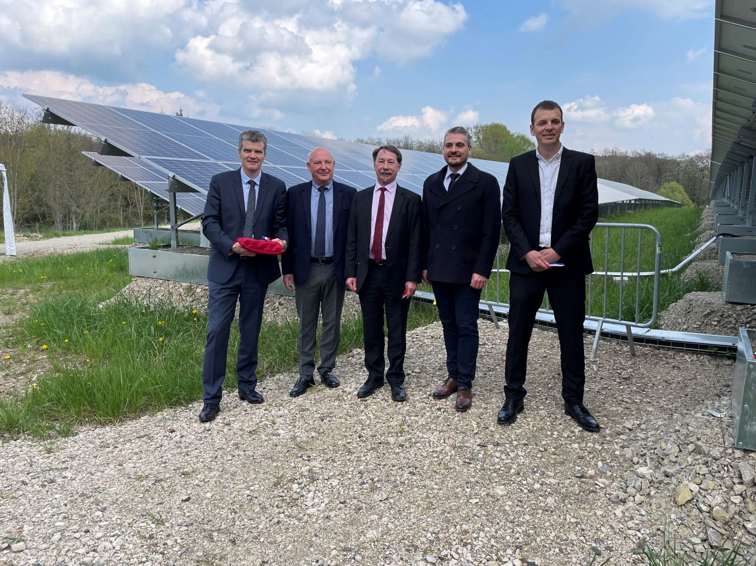 La centrale photovoltaïque de Sarreguemines a été inaugurée par les élus et Total Energies