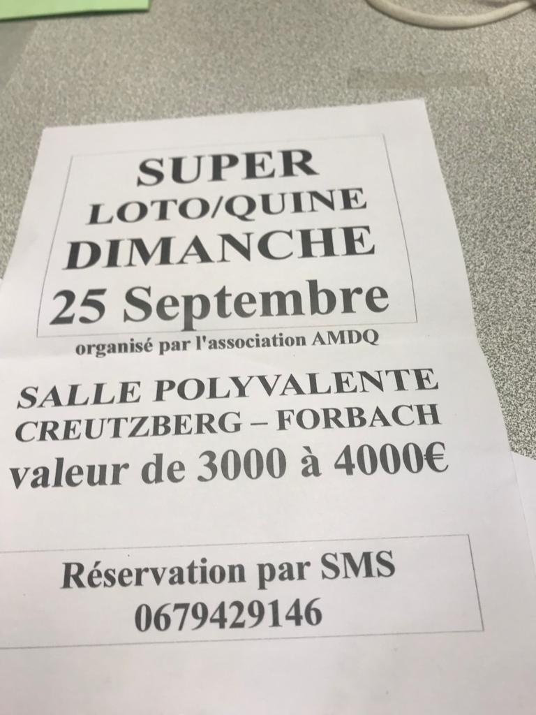 Jeux / Concours / Loto : Lotoquine à Forbach - Radio Mélodie