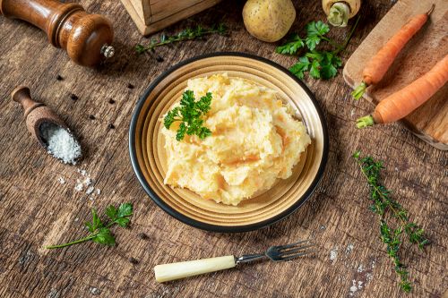 Purée panais et carottes au lait de coco