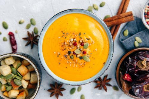 Velouté carottes et lentilles